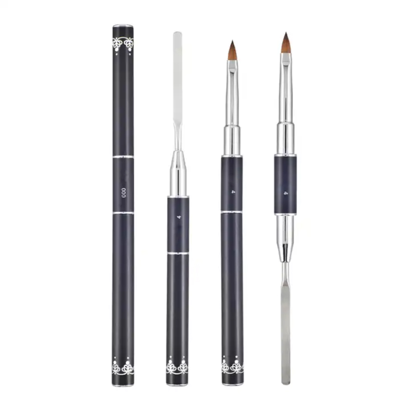 Dual-Ended Nail Art Brush and Spatula Tool – Professional Acrylic Gel Nail Design Pen for Manicure Artists - Image 7