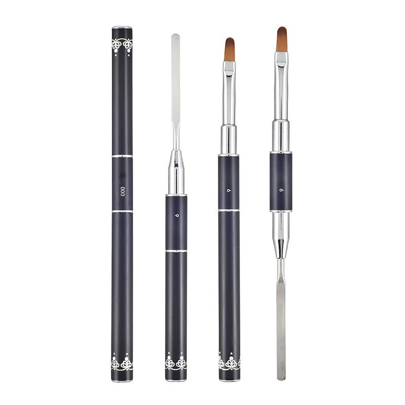 professional dual ended nail brush for gel nail application