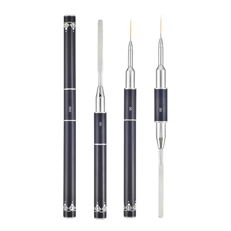Dual-Ended Nail Art Brush and Spatula Tool – Professional Acrylic Gel Nail Design Pen for Manicure Artists - Image 9