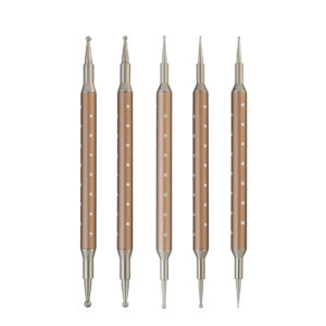 Double Ended Metal Nail Art Dotting Tools Set | Precision Dotting Pens for Nail Design & Manicure Decoration