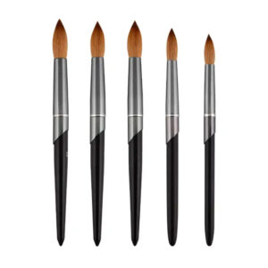 Professional Acrylic Nail Art Brush Set | Kolinsky Nail Brushes for 3D Sculpture & Acrylic Application