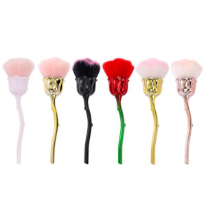 Custom Rose Shaped Makeup Brush | Flower Design Powder & Blush Brush for Beauty Set Wholesale