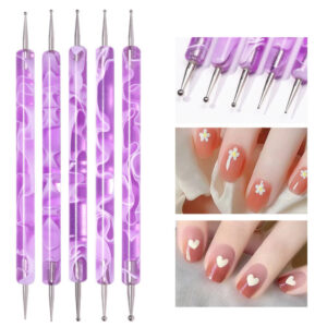 5PCS Double-Ended Nail Art Dotting Tools Set