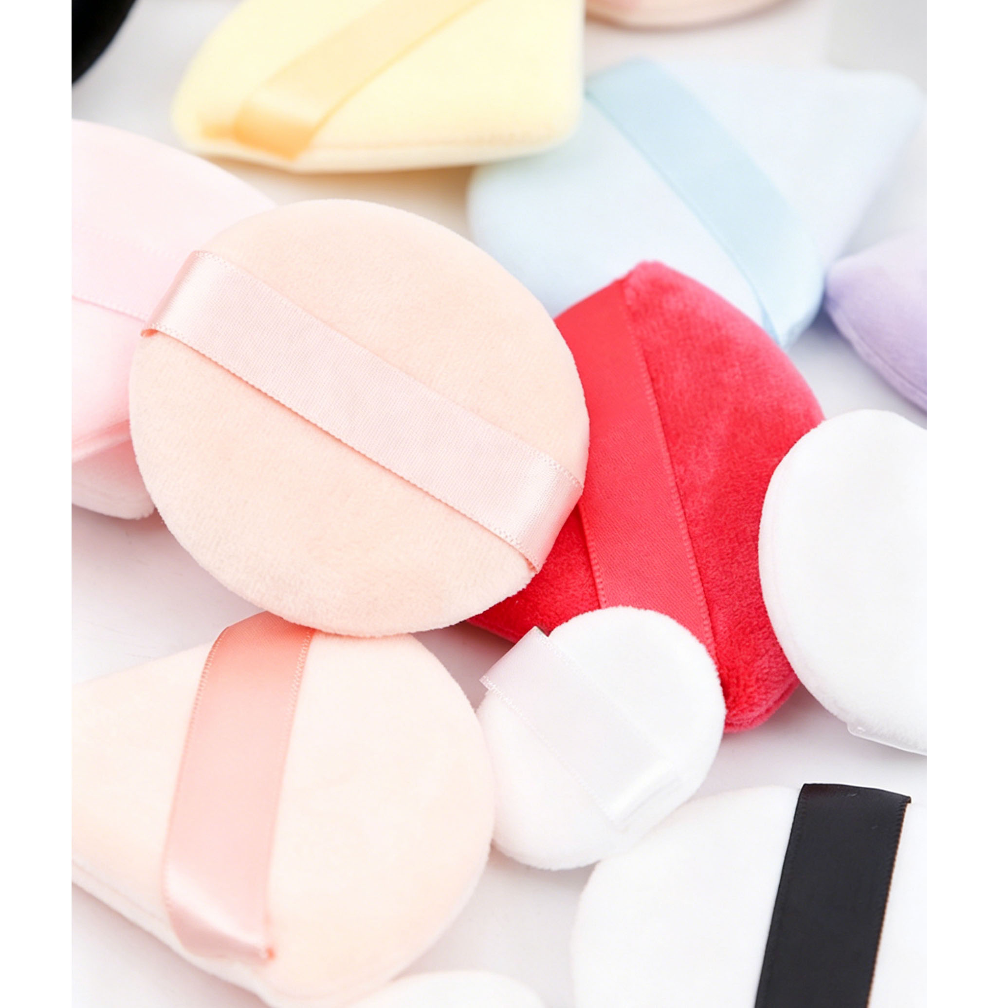 Round Makeup Powder Puff Supplier