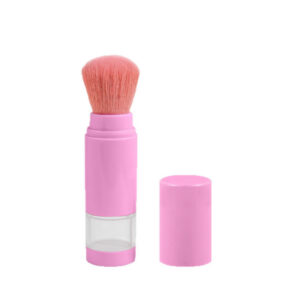 brush on sunscreen powder applicator with built in kabuki brush